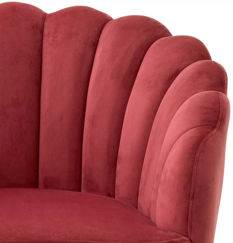 Casa Padrino Luxus Esszimmerstuhl Rot / Schwarz 65,5 x 64 x H. 78,5 cm - Drehstuhl mit edlem Samtsoff - Esszimmer Möbel - Luxus Möbel - Luxus Einrichtung - Esszimmer Einrichtung