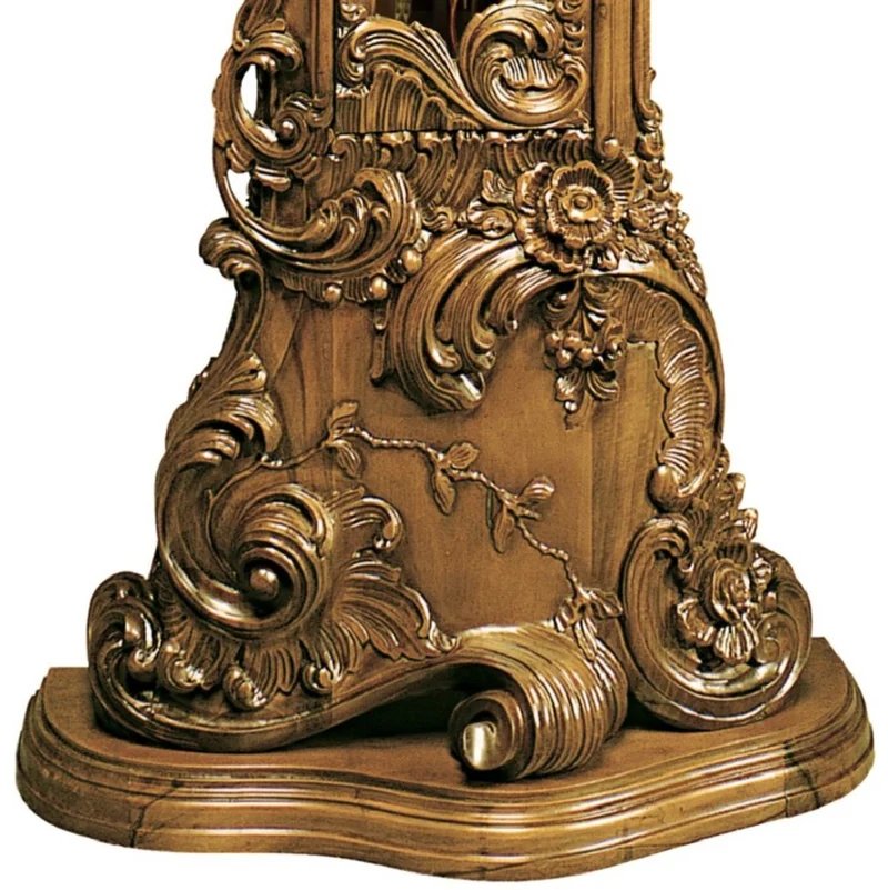 Casa Padrino Luxus Barock Standuhr Braun / Gold - Prunkvolle Massivholz Pendeluhr im Barockstil - Barock Interior - Barock Standuhren - Luxus Qualität - Made in Italy
