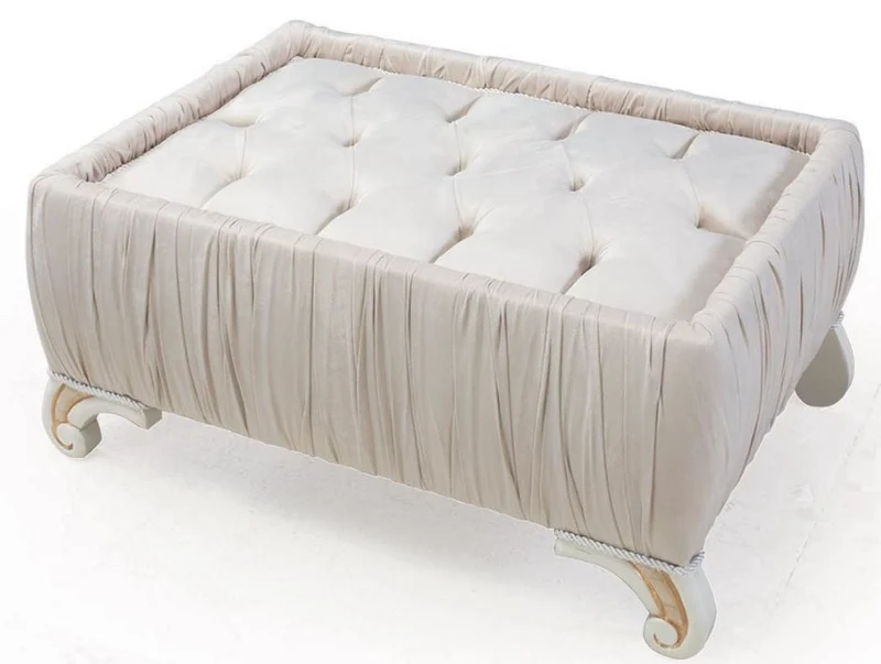 Casa Padrino Luxus Barock Wohnzimmer Set Hellrosa / Weiß / Gold - 2 Sofas & 2 Sessel & 1 Beistelltisch - Wohnzimmer Möbel im Barockstil - Edel & Prunkvoll