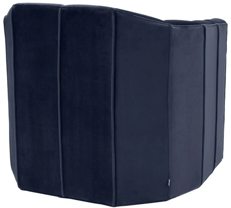 Casa Padrino Luxus Drehsessel Mitternachtsblau 84 x 85 x H. 77 cm - Wohnzimmer Sessel