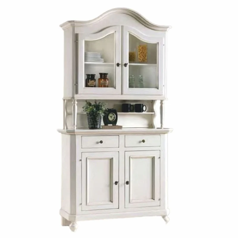 Casa Padrino Landhausstil Esszimmer Schrank Weiß H. 230 cm - Esszimmer Möbel