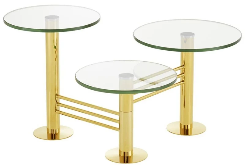 Casa Padrino Designer Wohnzimmer Beistelltisch Gold - Designer Wohnzimmermöbel