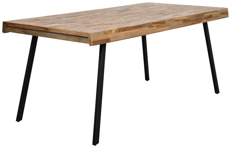 Design Esstisch SURI 180 x 90 cm Platte recycled Teak