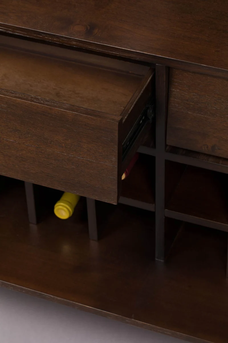 Weinschrank CLASS | Design Barschrank aus Akazie von DutchBone