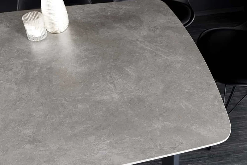 Eleganter Esstisch VENEZIA 160cm grau marmoriert Design Keramik