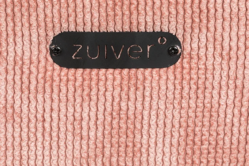 ZUIVER Armlehnstuhl BENSON PINK mit trendigen Cordstoff