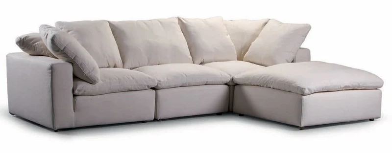 Casa Padrino Luxus Ecksofa Grau 280 x 200 cm - Modulares Wohnzimmer Sofa