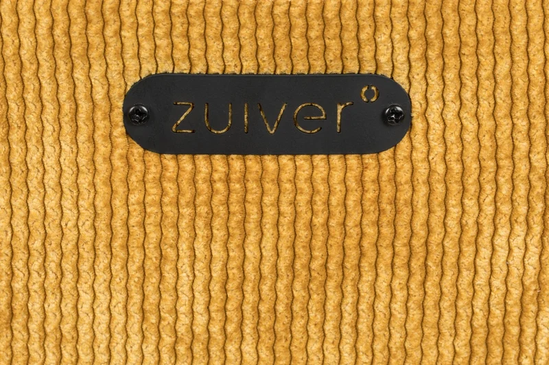 Esszimmerstuhl BENSON OCHRE von ZUIVER mit trendigen Cordstoff