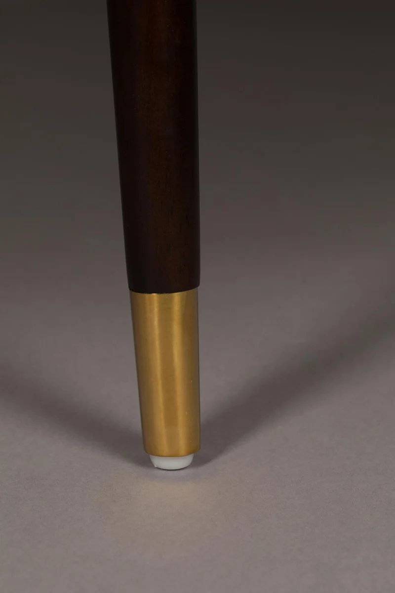 Esszimmerstuhl DOLLY BURGUNDERROT Samt Armlehnstuhl von DUTCHBONE