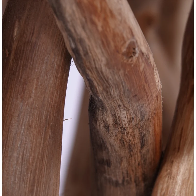 ÄSTE SITZ BÄNKCHEN "WOODS" | Teak, 48cm | Natur Blumen Bank