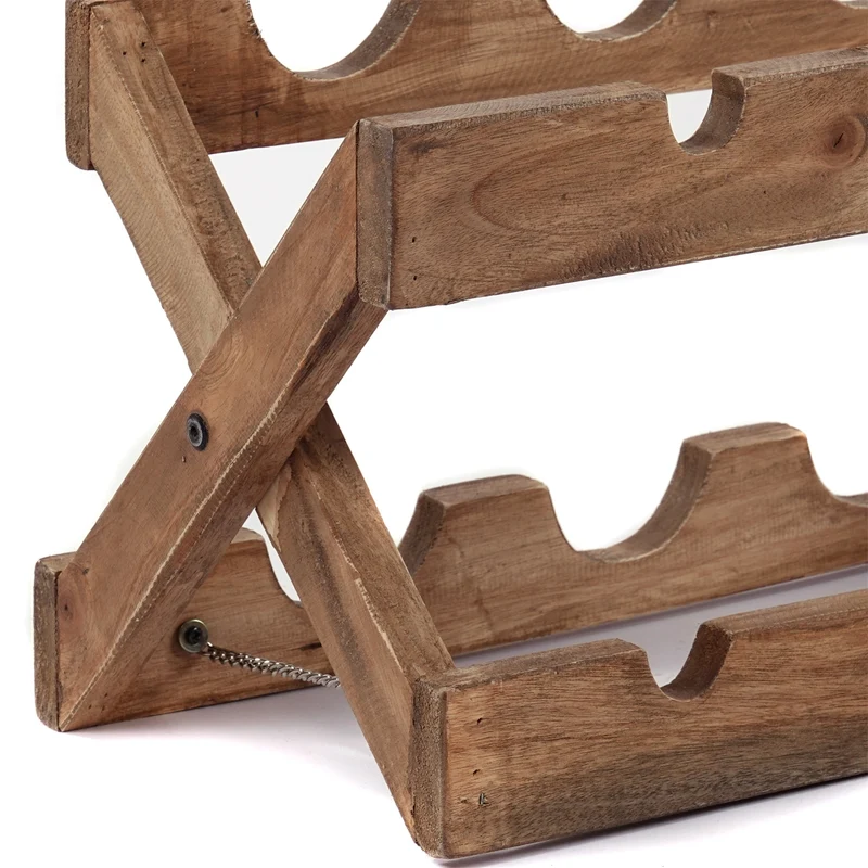WEINREGAL "NINO" | Massivholz, 50cm | faltbares Flaschenregal
