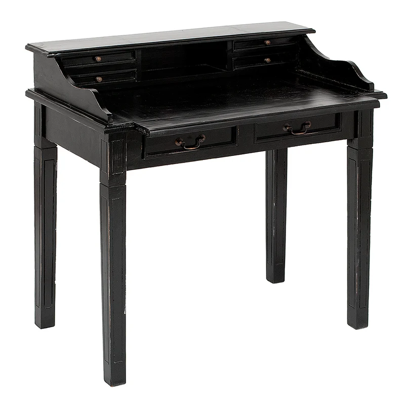 Sekretär ILENA Antik-Black ca. L100cm Mahagoni Massivholz