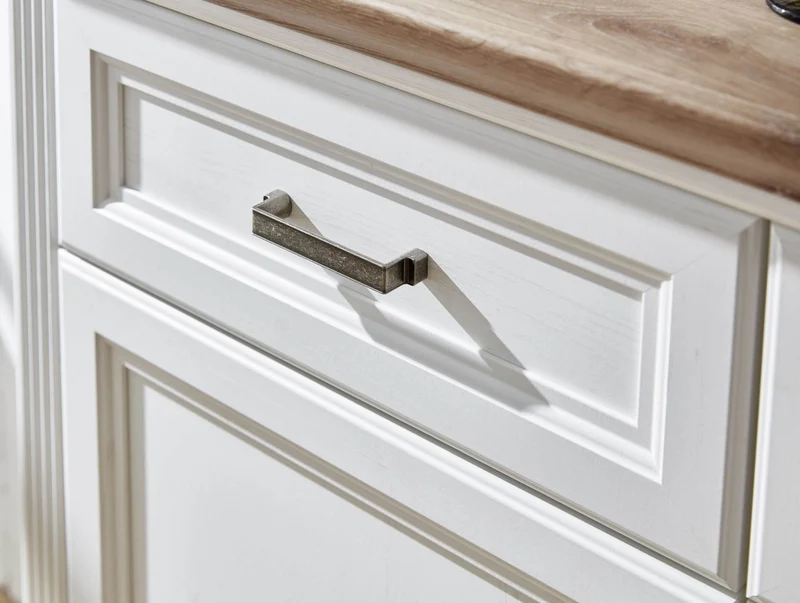 Sideboard JASMIN Pinie weiß Nachbildung mit offenen Fächern
