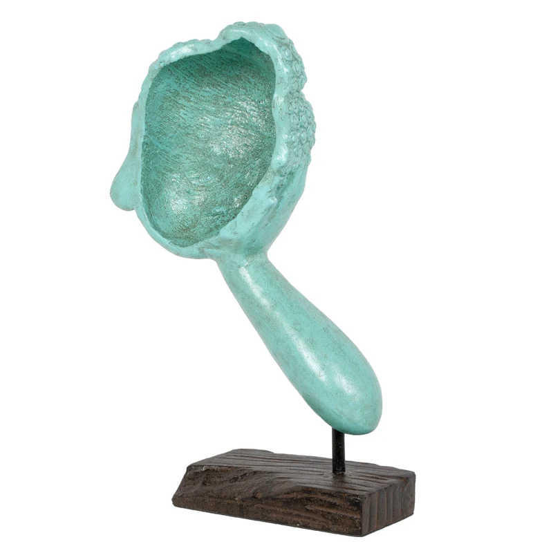 Buddha Statue RELAX ca. H72cm Antik-Grün