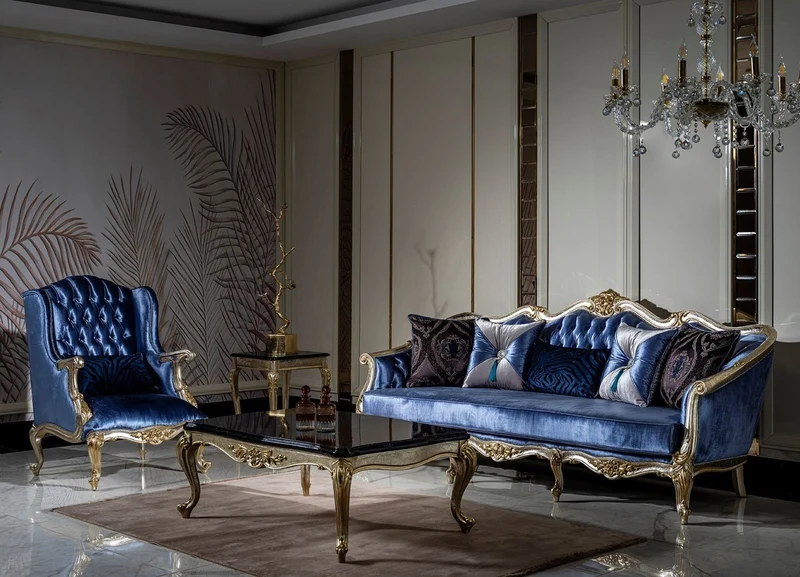 Casa Padrino Luxus Barock Beistelltisch Schwarz / Silber / Gold H. 60 cm - Barock Möbel