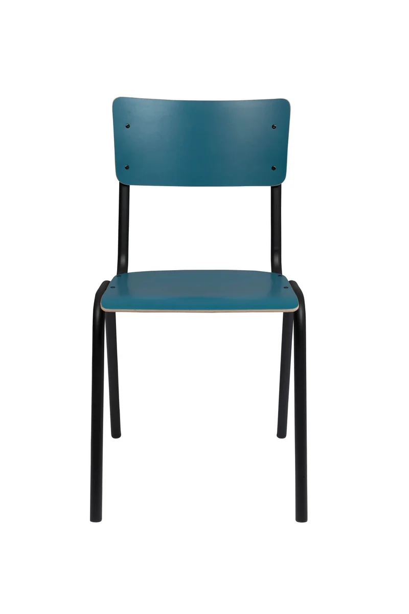 Stuhl Stapelstuhl BACK TO SCHOOL MATTE PETROL von ZUIVER