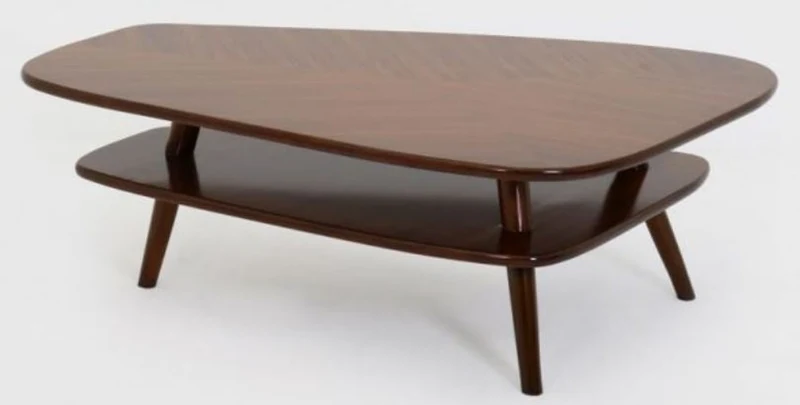 Casa Padrino Luxus Couchtisch Dunkelbraun 105 x 84 x H. 39 cm - Massivholz Wohnzimmertisch - Luxus Wohnzimmer Möbel