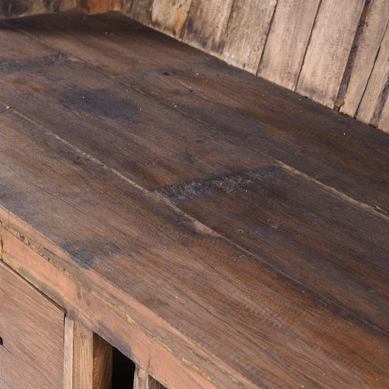 BARSCHRANK "PUREWOOD" | 150x110x55cm (BxHxT), Hausbar, Verkaufstresen | Farbe: 01 natur-vintage