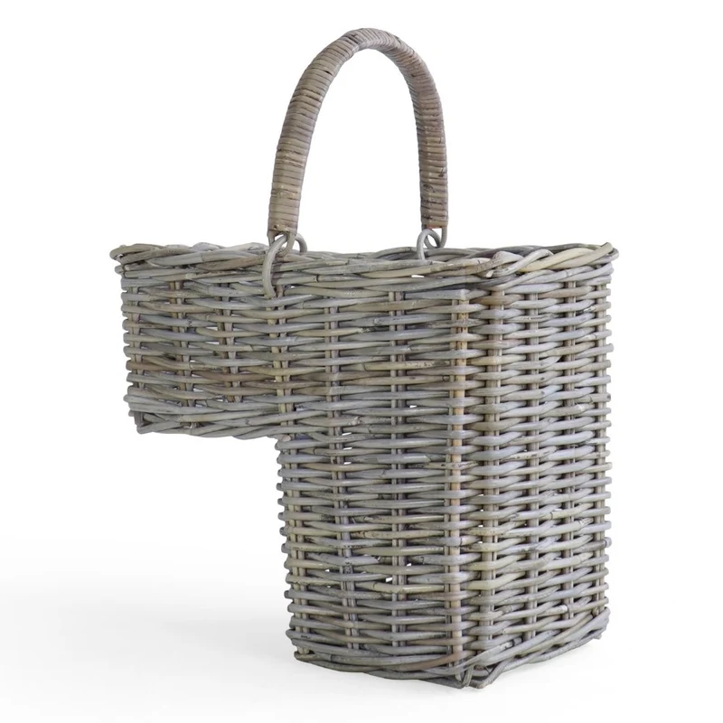 Treppen-Pflanzkorb VERONA natural ca.43cm Treppenkorb Kubu Grey