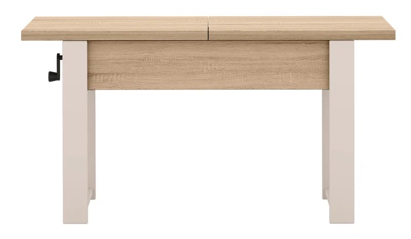 Ausziehbarer Couchtisch Hugo 120(157)x67 cm Sonoma-Eiche mit Kaschmirbeinen