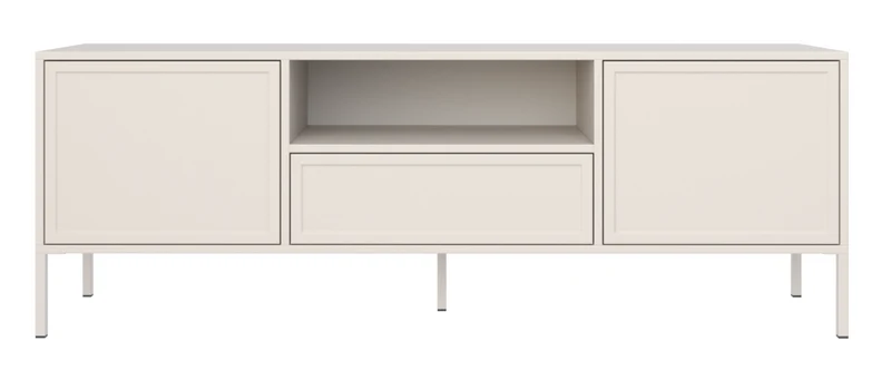 Velveto TV-Schrank, zweiflügelig mit Schublade und Nische, 160 cm, Kaschmirfarben