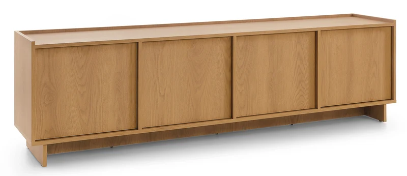 Vierflügeliger TV-Schrank Yasumi 195 cm Karamelleiche