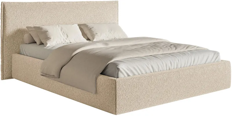 Polsterbett 180x200 cm Softie dunkelbeige Chenille