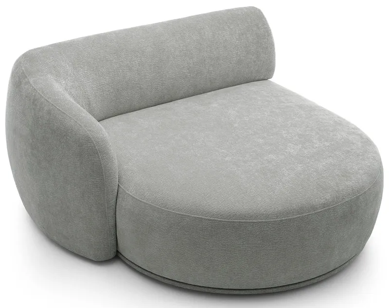Modulares Ecksofa Bommo L-förmig, linke Seite, grauer Chenille-Stoff
