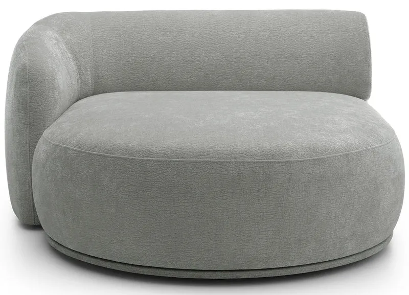 Modulares Ecksofa Bommo L-förmig, linke Seite, grauer Chenille-Stoff