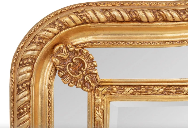 Prunkvoller Casa Padrino Barock Spiegel Gold 125 x 190 cm - Antik Stil - Schwere Ausführung