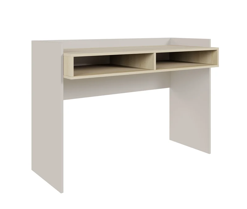 Schreibtisch Tabise mit zwei Fächern 120x53 cm Kaschmir/Lindberg-Eiche