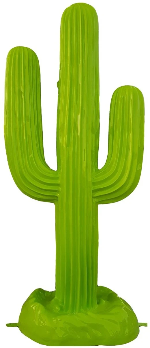 Casa Padrino Designer Skulptur Kaktus Grün 84 x H. 185 cm - Wetterbeständige Gartendeko