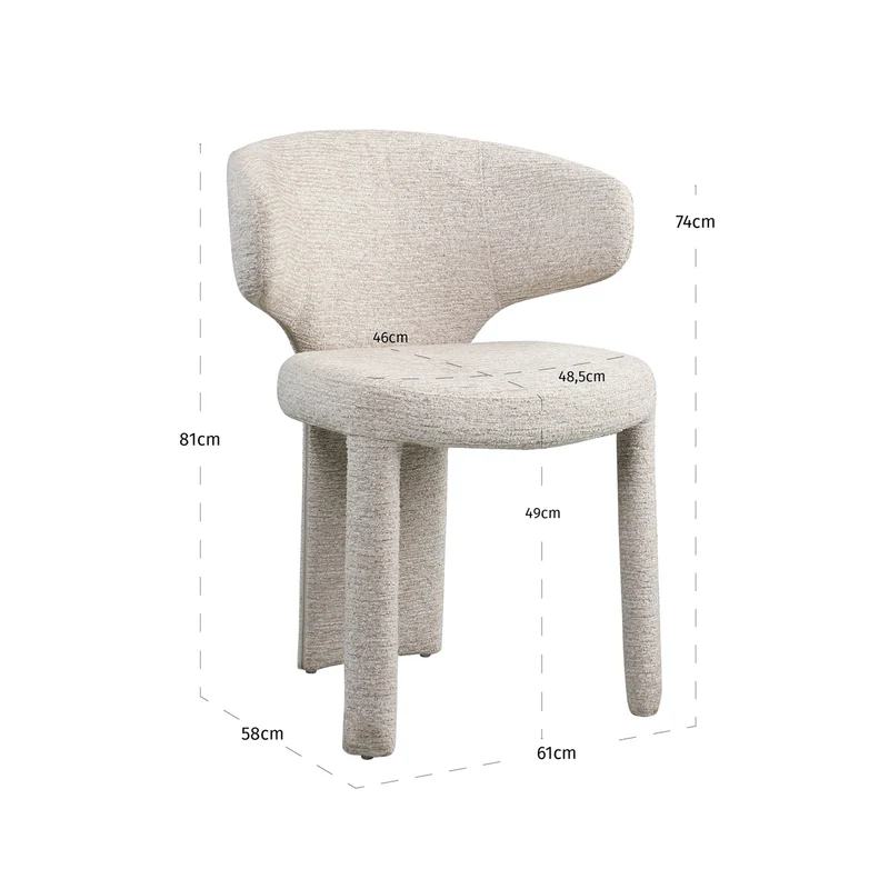 Esszimmerstuhl Viola natural linear – Richmond Design für Esszimmer