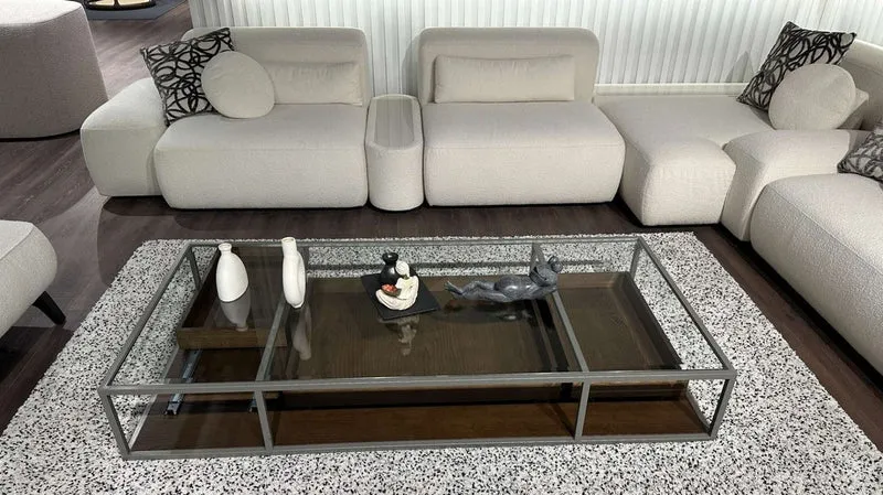 Casa Padrino Luxus Ecksofa Creme 431 x 400 x H. 73 cm - Wohnzimmer Sofa - Wohnzimmer Möbel - Luxus Möbel - Luxus Wohnzimmer Einrichtung