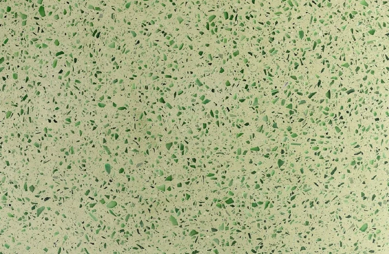 Casa Padrino Luxus Couchtisch Grün Ø 80 x H. 40 cm - Runder Terrazzo Naturstein Wohnzimmertisch - Wohnzimmer Möbel - Naturstein Möbel - Luxus Möbel - Luxus Einrichtung