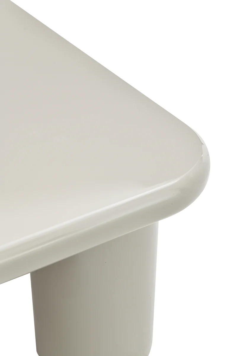 Vellity Couchtisch 70x70 cm beige Hochglanz