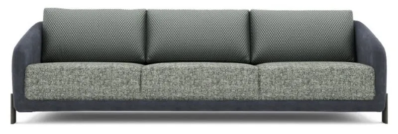 Casa Padrino Luxus Sofa Grün / Blau / Schwarz 255 x 86 x H. 75 cm - Wohnzimmer Sofa - Hotel Sofa - Wohnzimmer Möbel - Hotel Möbel - Luxus Möbel - Luxus Einrichtung