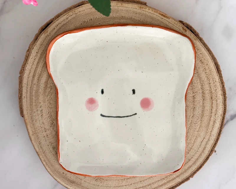 Produktionszeit bis zu 8 Wochen | Toastteller “Smiley” 15,5x13