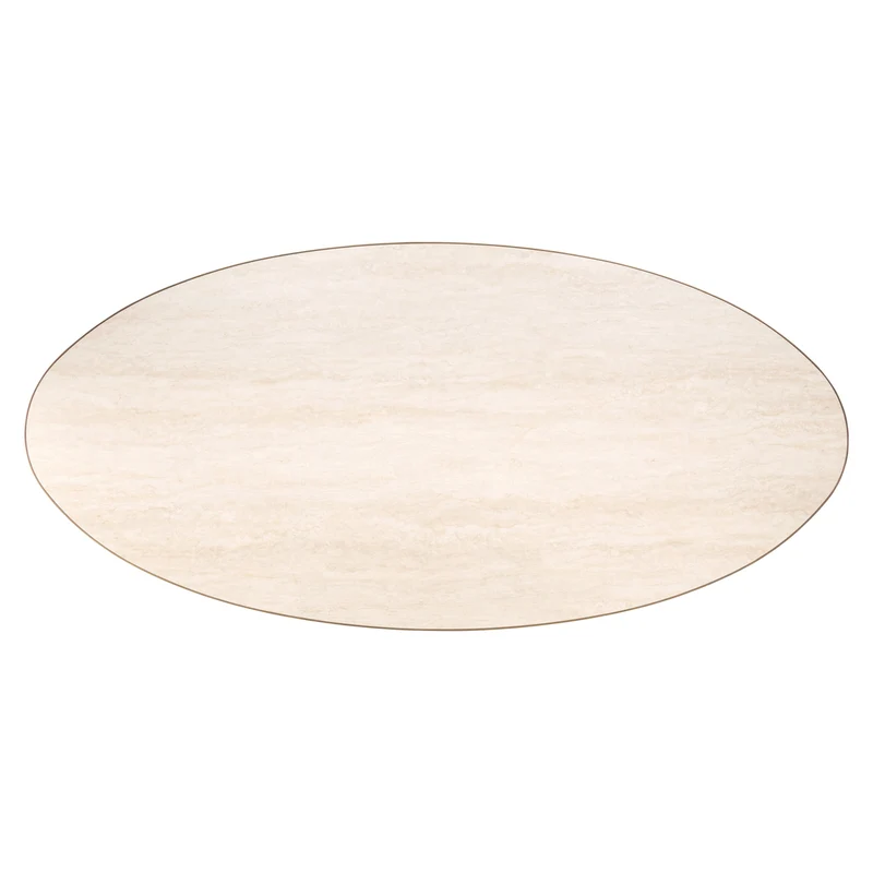 Esstisch Tivoli oval 230 cm – weiße Keramikplatte, elegantes Design