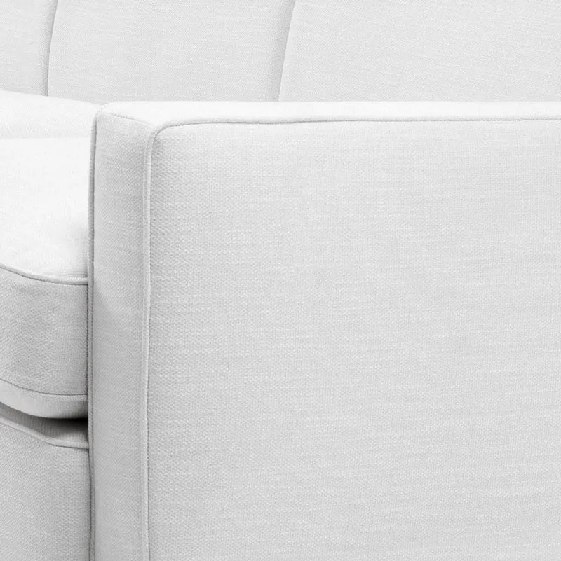 Casa Padrino Luxus Wohnzimmer Sofa Weiß / Schwarz 229 x 94 x H. 82 cm - Luxus Wohnzimmer Möbel