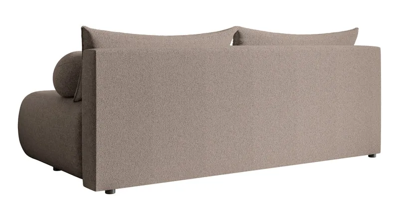 Dreisitziges Sofa Dandelino Mini mit Schlafunktion, beige Chenille