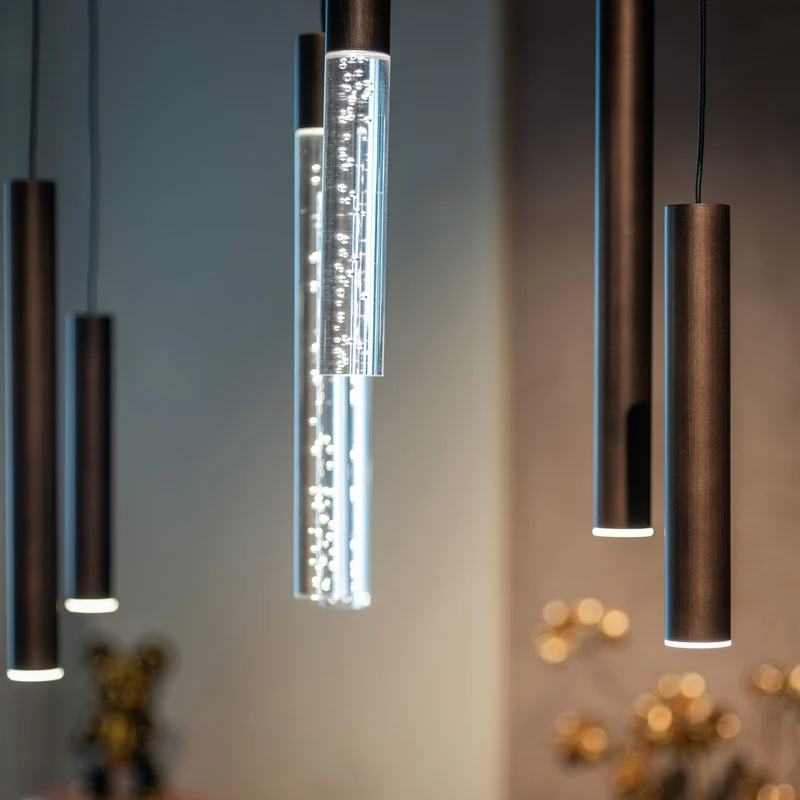 Pendelleuchte Oxley Bronze – Statement-Leuchte mit 13 Flammen