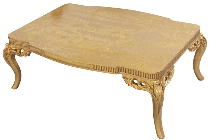 Casa Padrino Luxus Barock Wohnzimmer Set Dunkelblau / Gold - 2 Sofas & 2 Sessel & 1 Couchtisch - Prunkvolle Barock Wohnzimmer Möbel