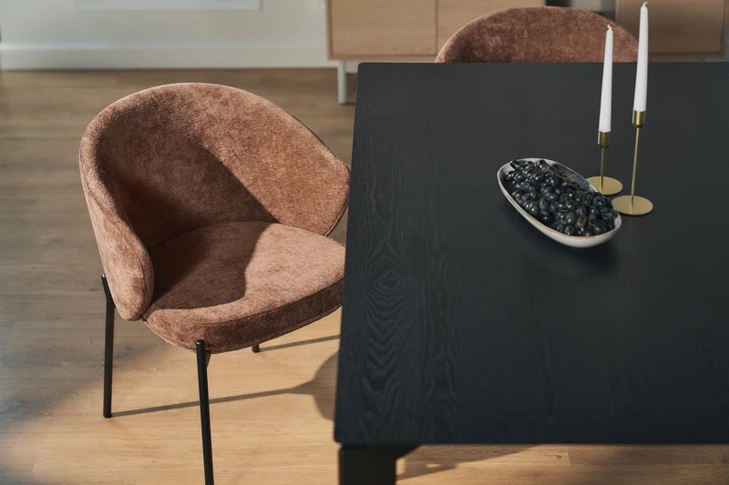 Esstisch Loomens 150x90 cm Eiche Schwarz