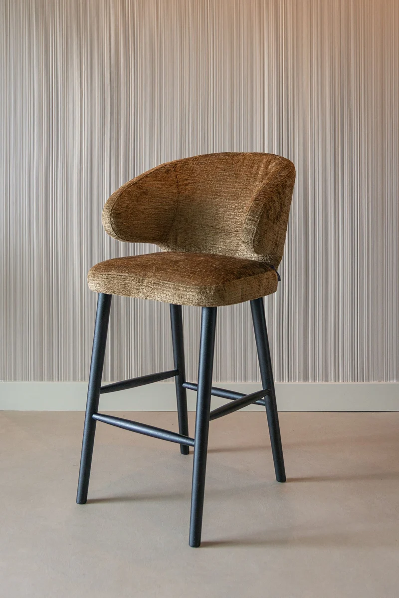 Barhocker Indigo customized – individuell wählbarer Stoffbezug