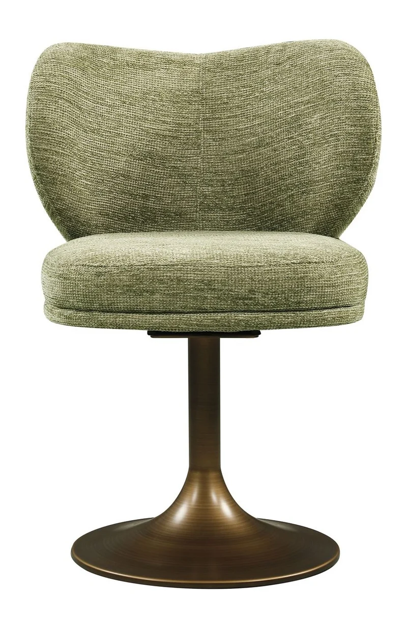 Richmond Esszimmerstuhl Amely Pistache Softweave mit Drehfunktion