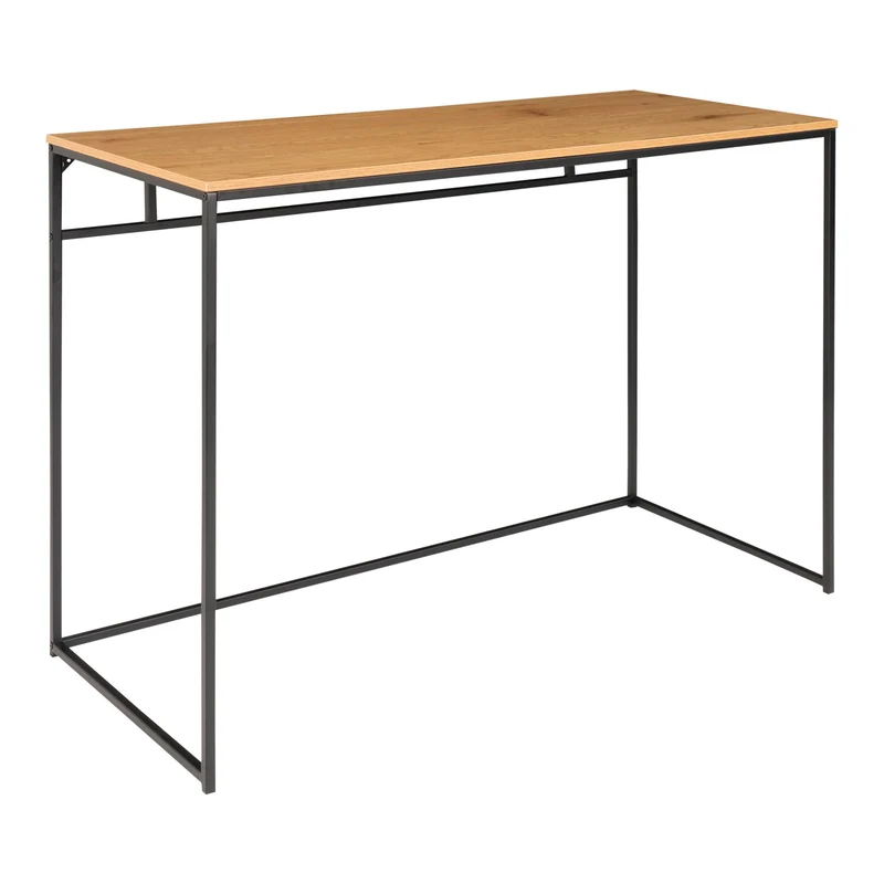 Moderner Schreibtisch LEVEN 100cm schwarz / natur Konsolentisch