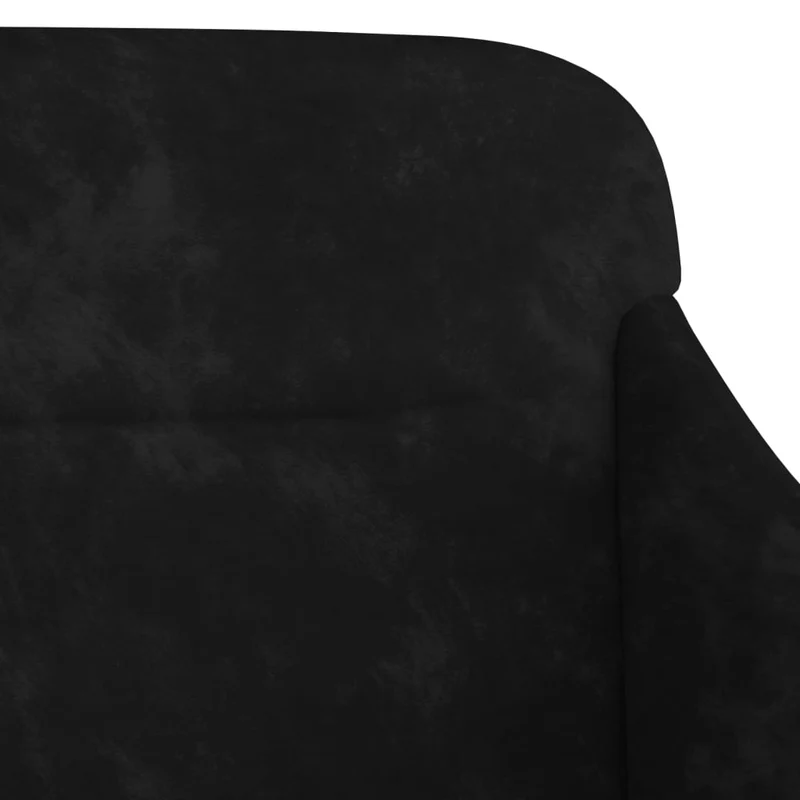 vidaXL - Sitzbank, und Rückenlehne, Bank zum Sitzen, Sitzbank Schwarz, 110x76x80 cm, Samt