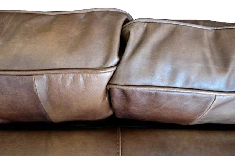 Casa Padrino Luxus Echtleder 2er Sofa im englischen Stil Braun 182 x 100 x H. 89 cm