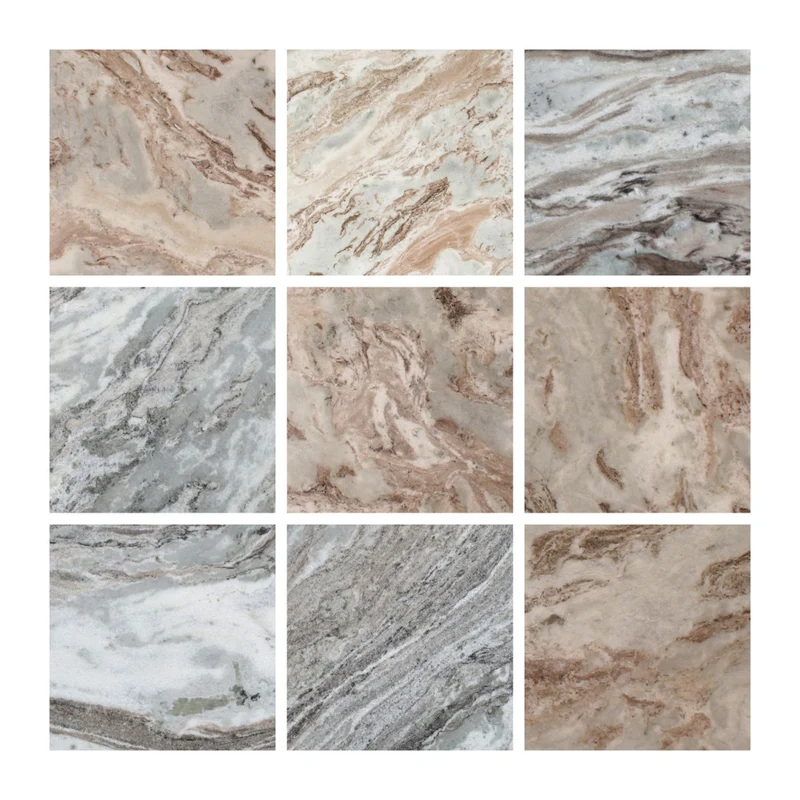 Richmond Bistro-Tisch Nyon Blush beige – Marmorplatte Ø 75 cm